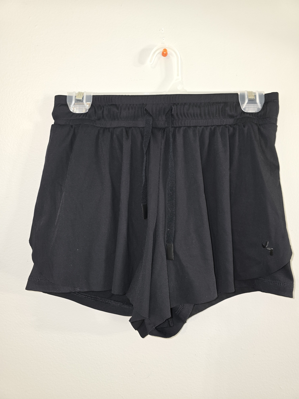 JoyLab Black Layered Athletic Shorts with Drawstring